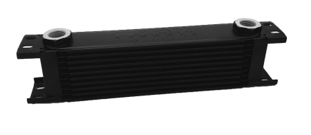 Black 10 Row Oil Cooler with M22 Female Fittings, 235mm Matrix OBP10ROW