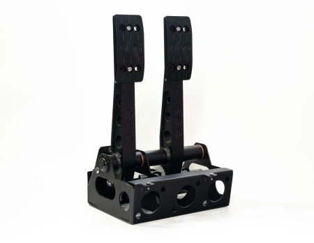 OBP Pro Race V2 Floor Mounted Cockpit Fit 2 Pedal System - BLACK OBP0161PRC-B