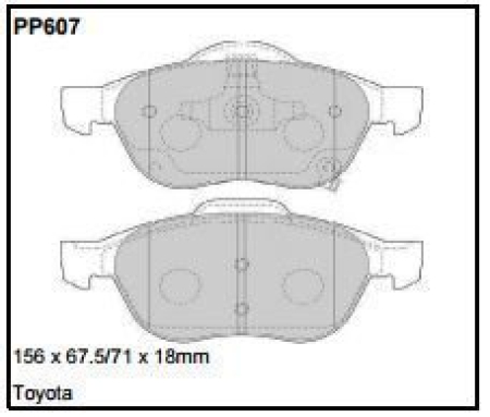 Black Diamond PP607 predator pad brake pad kit PP607