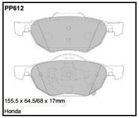 Black Diamond PP612 predator pad brake pad kit PP612