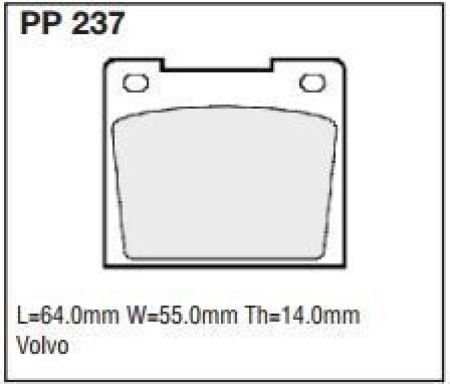 Black Diamond PP237 predator pad brake pad kit PP237