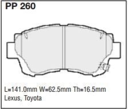 Black Diamond PP260 predator pad brake pad kit PP260