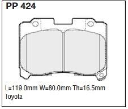 Black Diamond PP424 predator pad brake pad kit PP424