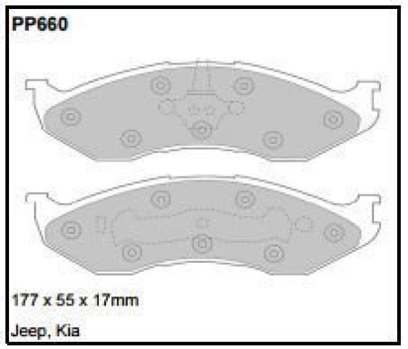 Black Diamond PP660 predator pad brake pad kit PP660