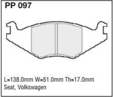 Black Diamond PP097 predator pad brake pad kit PP097