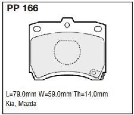Black Diamond PP166 predator pad brake pad kit PP166