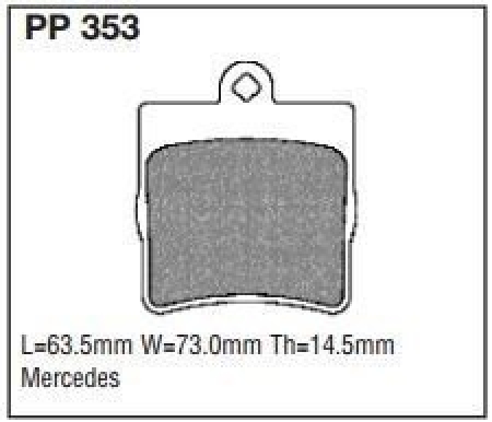 Black Diamond PP353 predator pad brake pad kit PP353