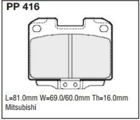 Black Diamond PP416 predator pad brake pad kit PP416