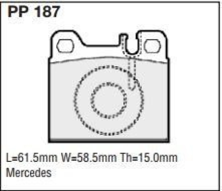Black Diamond PP187 predator pad brake pad kit PP187