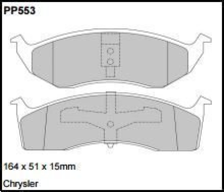 Black Diamond PP553 predator pad brake pad kit PP553
