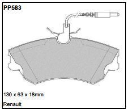 Black Diamond PP583 predator pad brake pad kit PP583