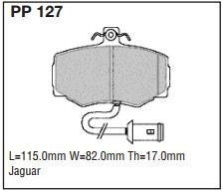 Black Diamond PP127 predator pad brake pad kit PP127