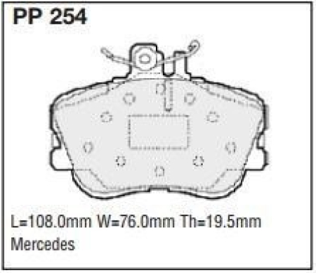 Black Diamond PP254 predator pad brake pad kit PP254