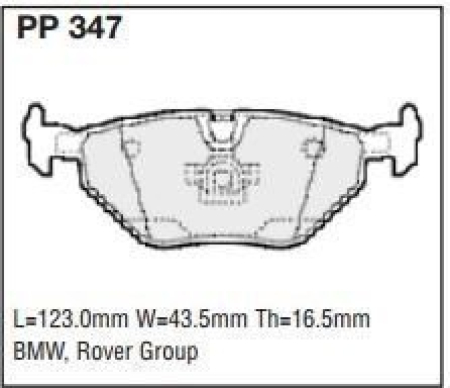 Black Diamond PP347 predator pad brake pad kit PP347