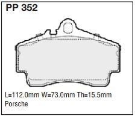 Black Diamond PP352 predator pad brake pad kit PP352