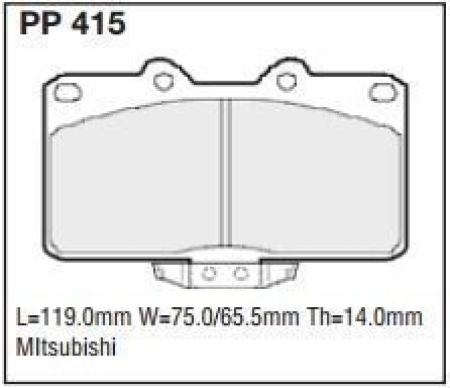 Black Diamond PP415 predator pad brake pad kit PP415