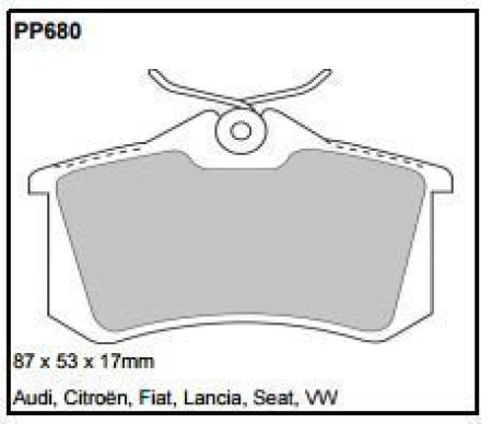 Black Diamond PP680 predator pad brake pad kit PP680