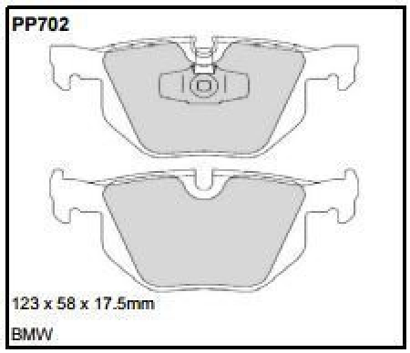 Black Diamond PP702 predator pad brake pad kit PP702