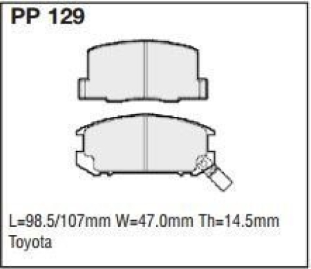 Black Diamond PP129 predator pad brake pad kit PP129