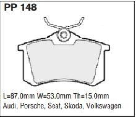 Black Diamond PP148 predator pad brake pad kit PP148