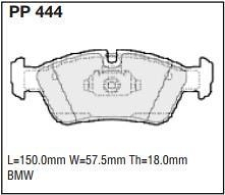 Black Diamond PP444 predator pad brake pad kit PP444