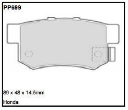 Black Diamond PP699 predator pad brake pad kit PP699