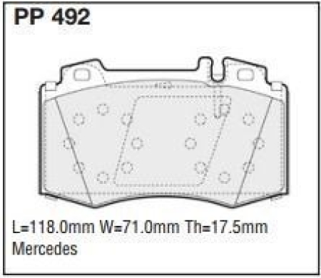 Black Diamond PP492 predator pad brake pad kit PP492