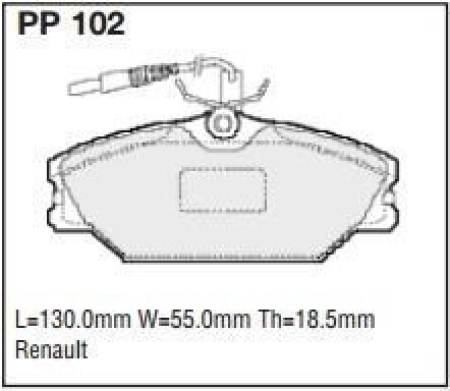 Black Diamond PP102 predator pad brake pad kit PP102