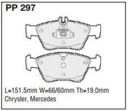 Black Diamond PP297 predator pad brake pad kit PP297