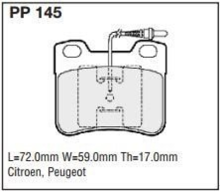 Black Diamond PP145 predator pad brake pad kit PP145
