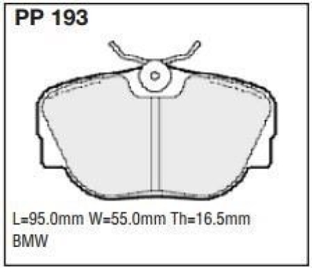 Black Diamond PP193 predator pad brake pad kit PP193