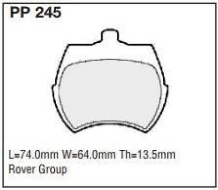 Black Diamond PP245 predator pad brake pad kit PP245