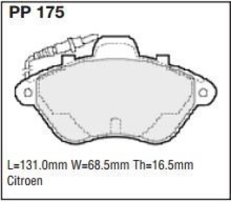 Black Diamond PP175 predator pad brake pad kit PP175