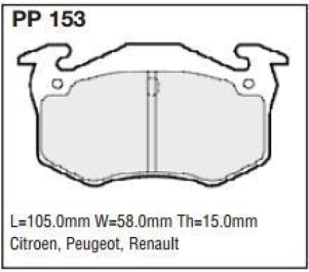 Black Diamond PP153 predator pad brake pad kit PP153