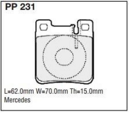 Black Diamond PP231 predator pad brake pad kit PP231