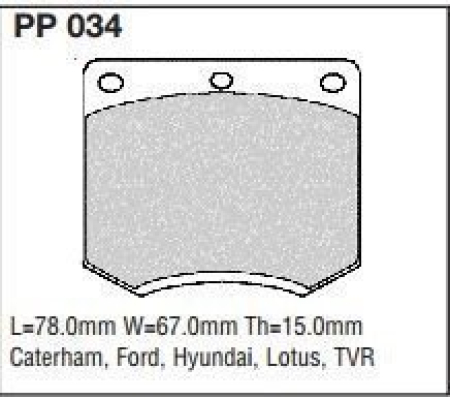 Black Diamond PP034 predator pad brake pad kit PP034