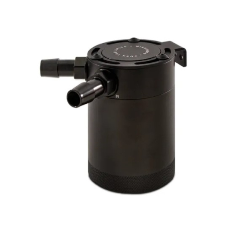 MISHIMOTO COMPACT BAFFLED OIL CATCH CAN, 2-PORT MMBCC-CBTWO-BK