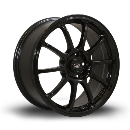 Rota Force 17x7.5" 5x114.3 ET45 Black wheels GFOR7517D1P45PCYB0730