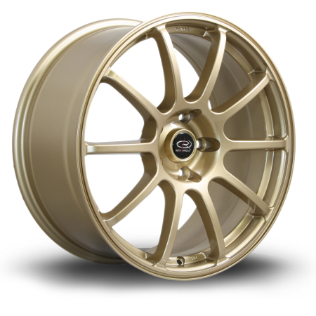 Rota Force 18x8.5" 5x100 ET48 Gold wheels GFOR8518O1P48PCPG0730