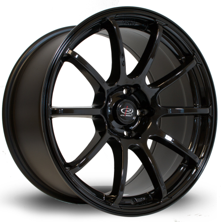 Rota Force 18x9" 5x114.3 ET27 Black wheels GFOR9018D1P27PCYB0730