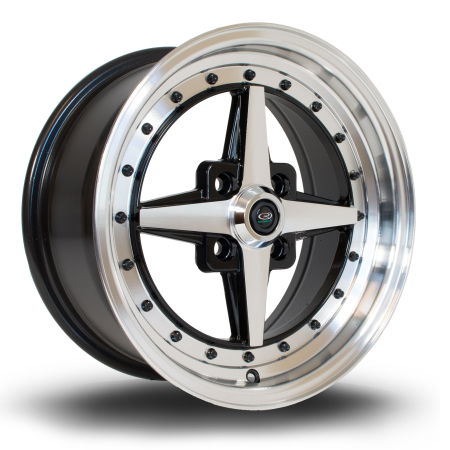 Rota Zero 15x7" 4x100 ET35 PFBlack wheels ZERO7015C1P35RFYB0671